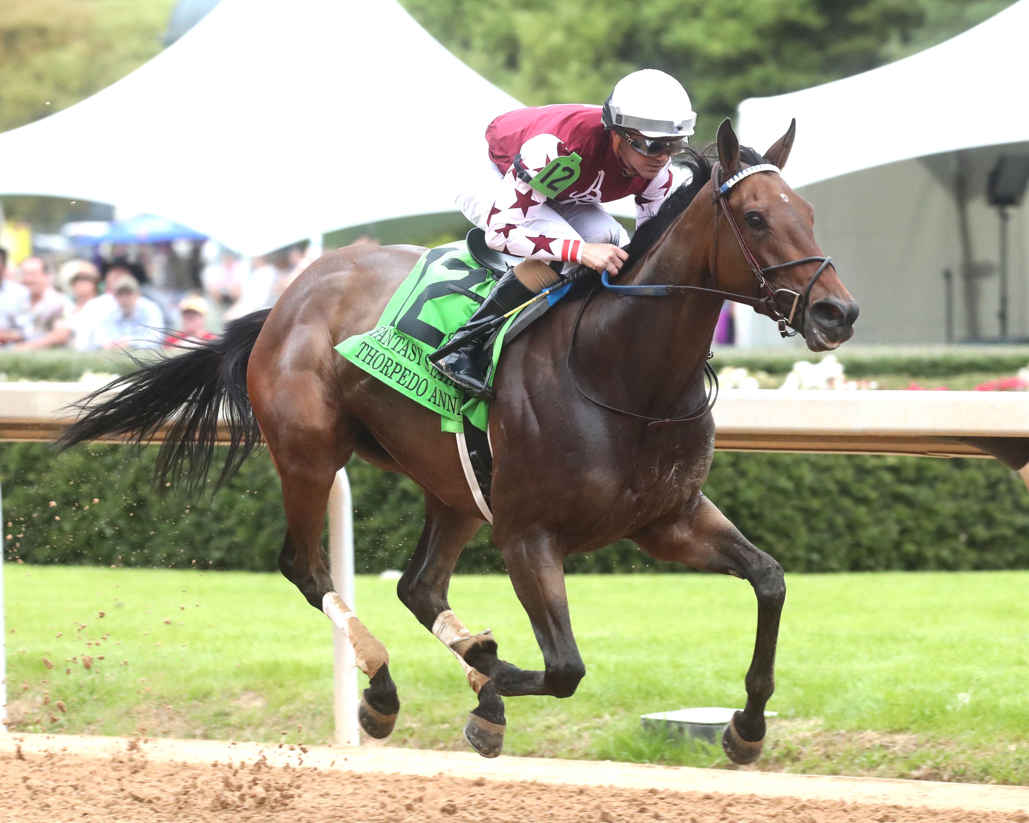 Thorpedo Anna gains Kentucky Oaks berth with Fantasy Stakes victory